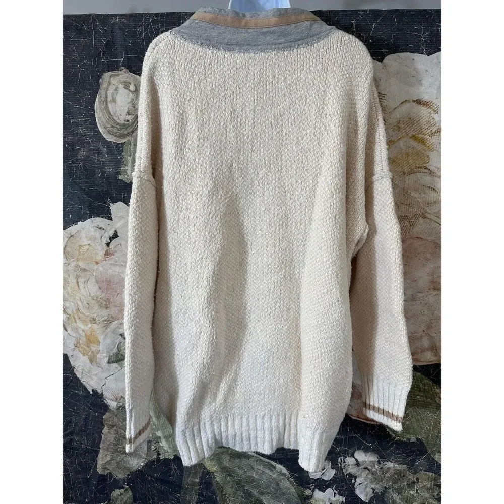 Free People Steffie V Neck Pullover Size S